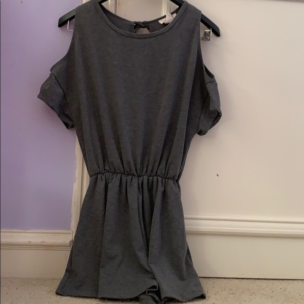 Grey Moon Kiss Romper